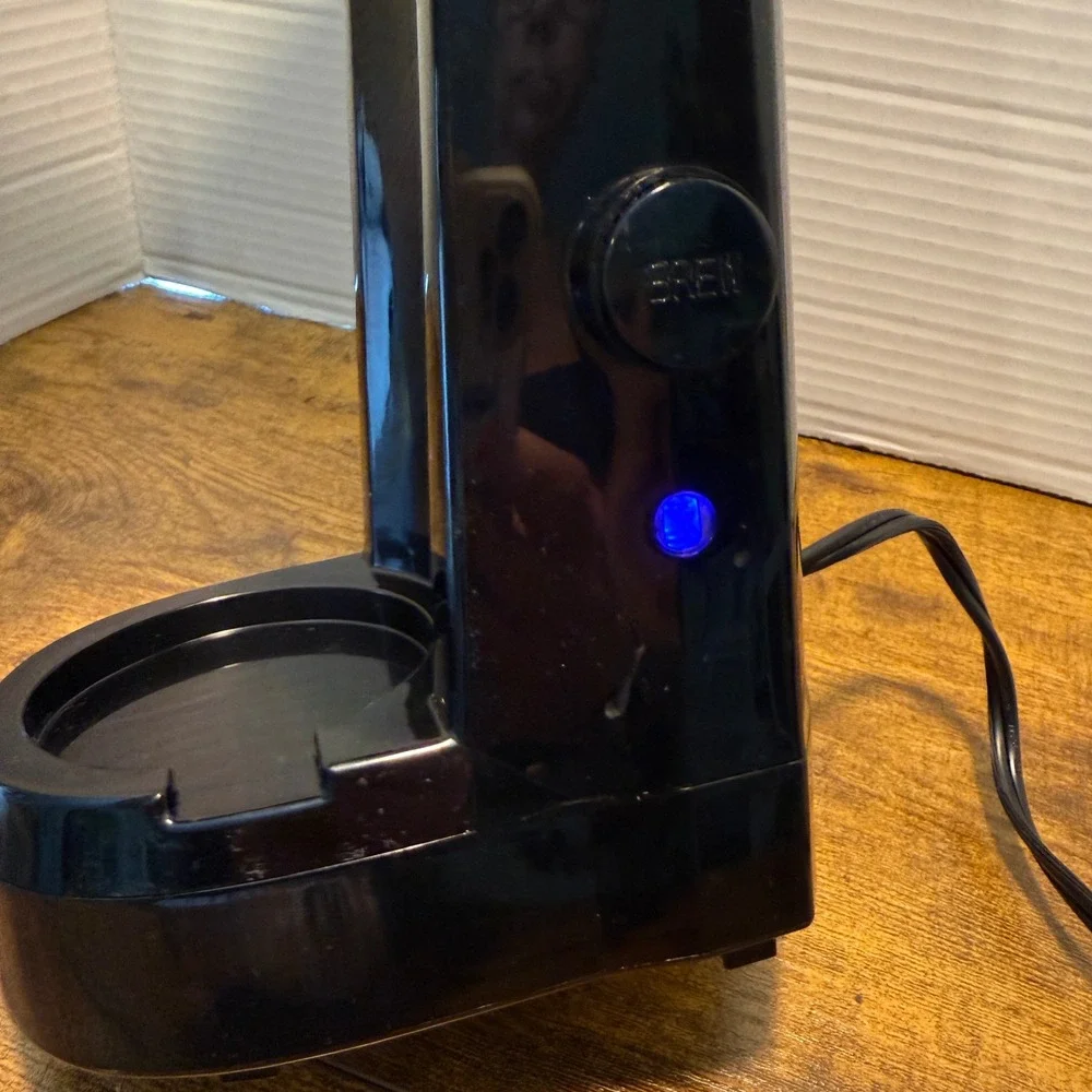 Chefman InstaCoffee Single Serve Coffee Maker Black Silver Kcup Pods Compatible
